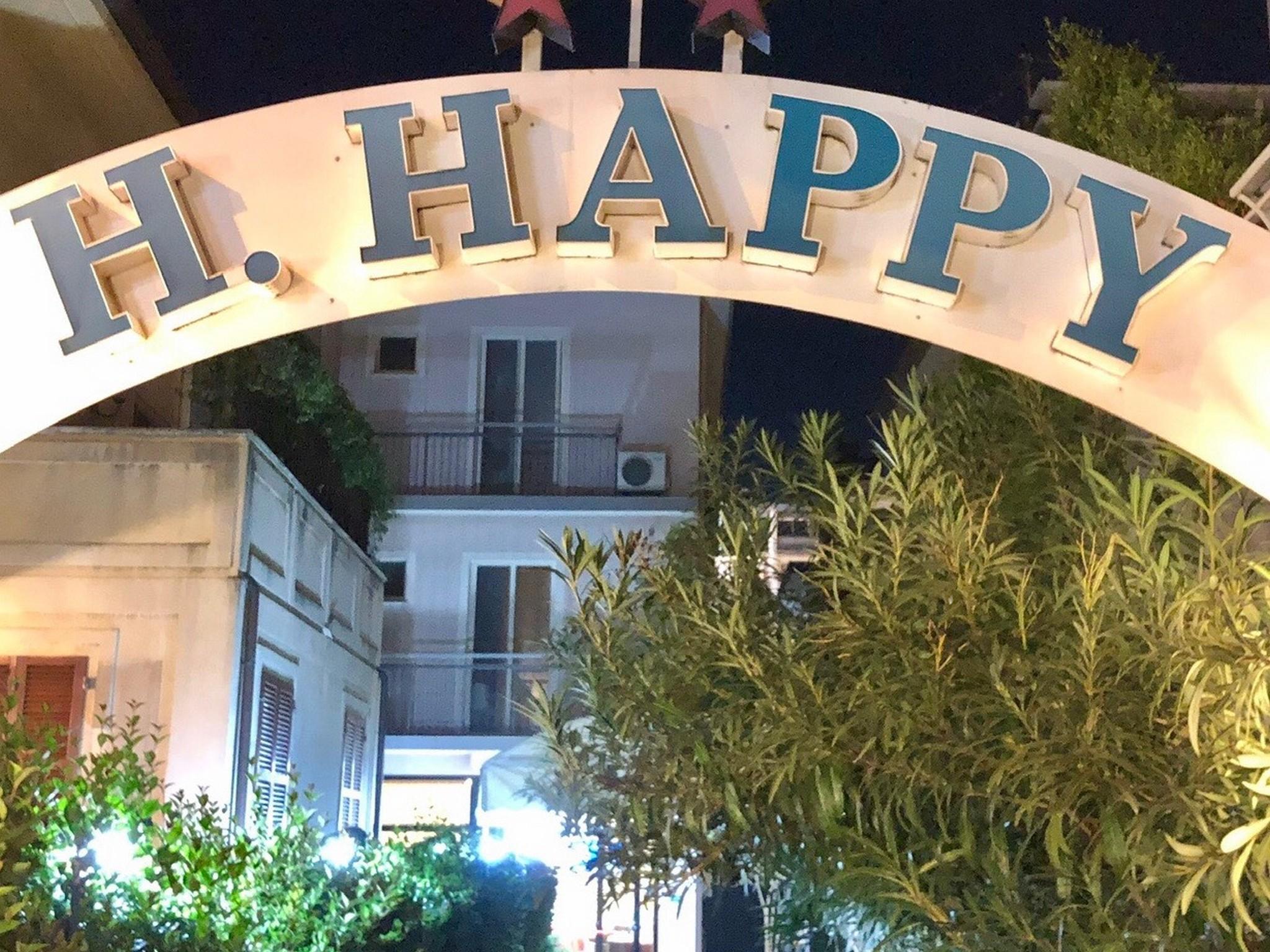 Hotel New Happy Rimini Bagian luar foto